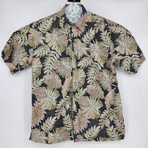 Cooke‎ Street Shirt Mens Large Hawaiian Short Sleeve Button Up Floral Reverse
